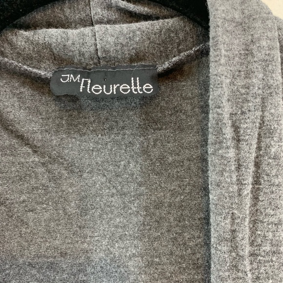 Dark Grey Open Cardigan - Picture 7 of 8